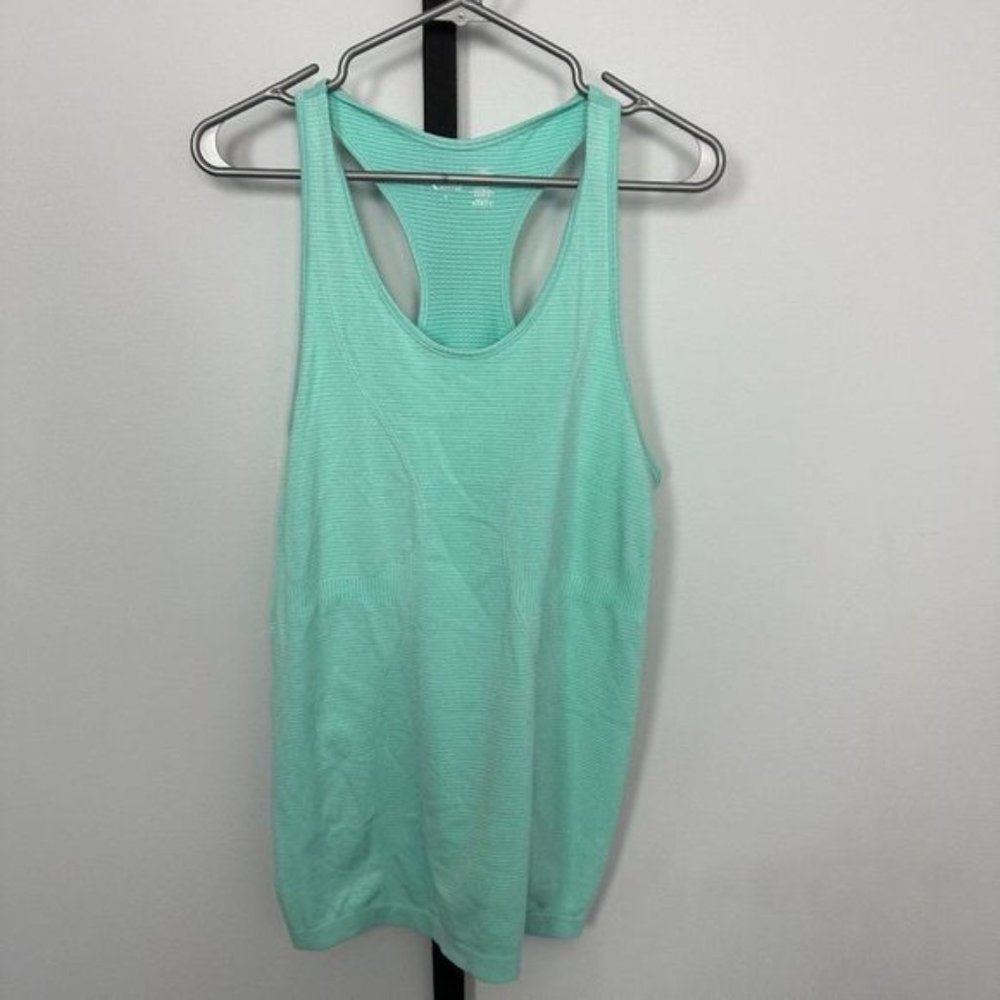 Nwot Zyia Active Turquoise Copper Charged Tank Top Size L Small pull in back